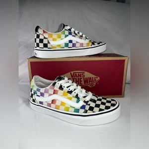 Vans Shoes | (Ward/ Old Skool) Women’s Rainbow/ Black and White checkere…